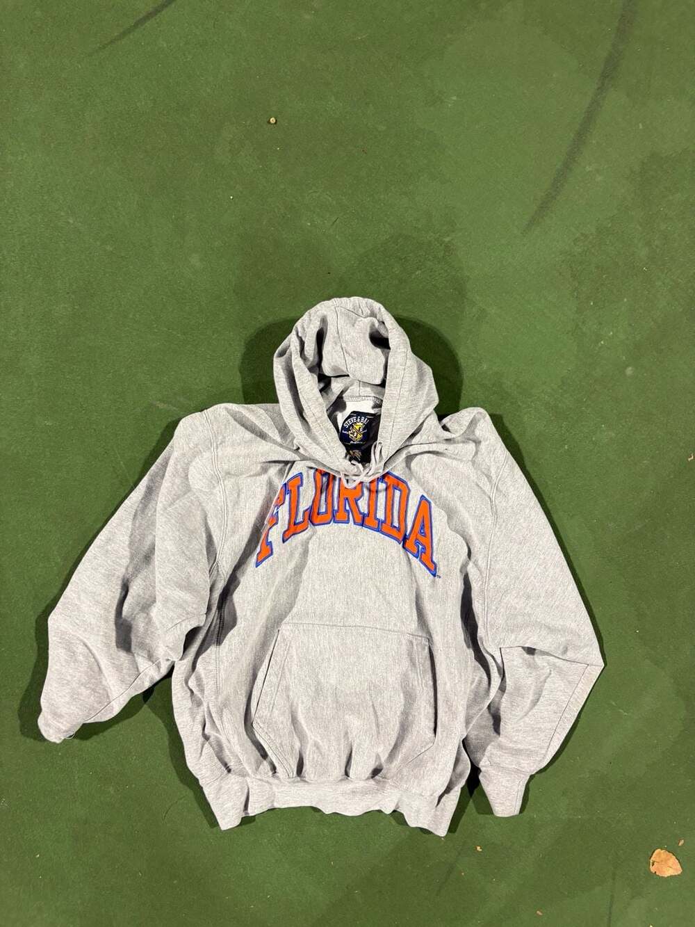 Vintage Steve & Barry's Florida Hoodie Size XL Gray Embroidered College Pullover